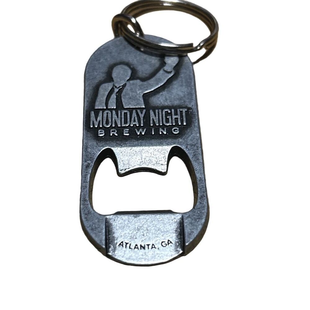 Men's Monday Night Brewing Silver Bottle Opener Keychain One Size